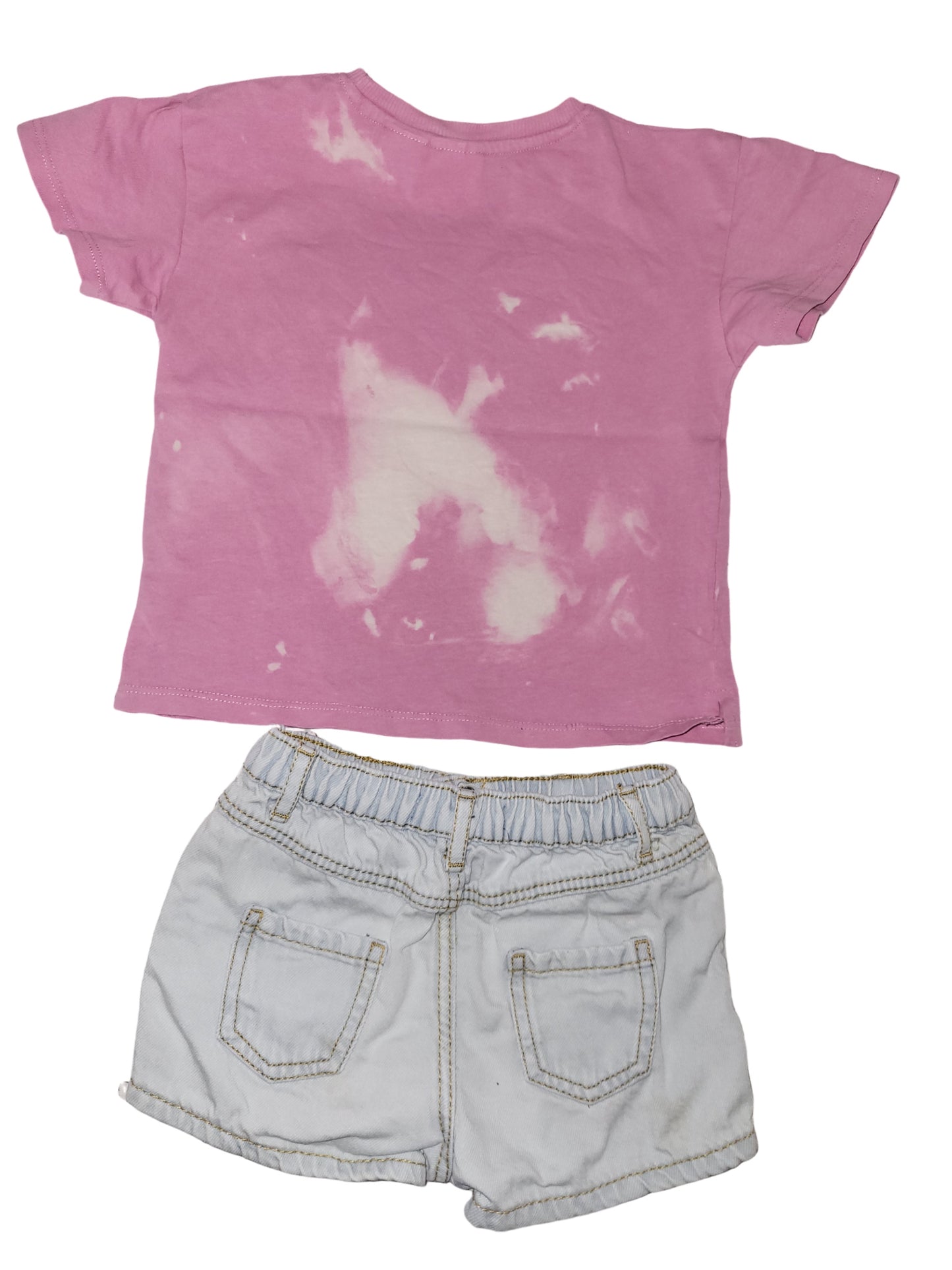 Set Jeans Shorts + T-Shirt Gr. 92