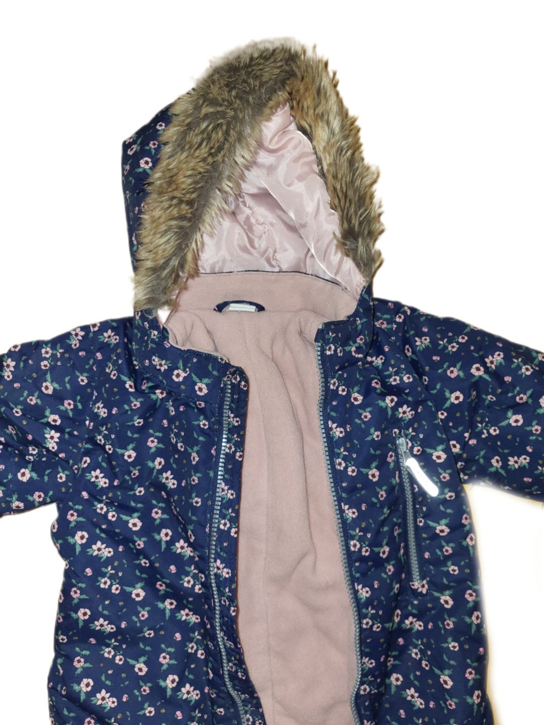 Winteranzug Schneeanzug Blumen Gr. 86