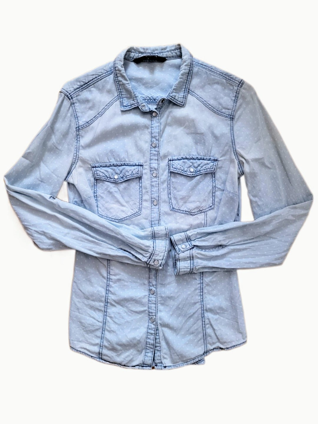 Jeansbluse Gr. 36