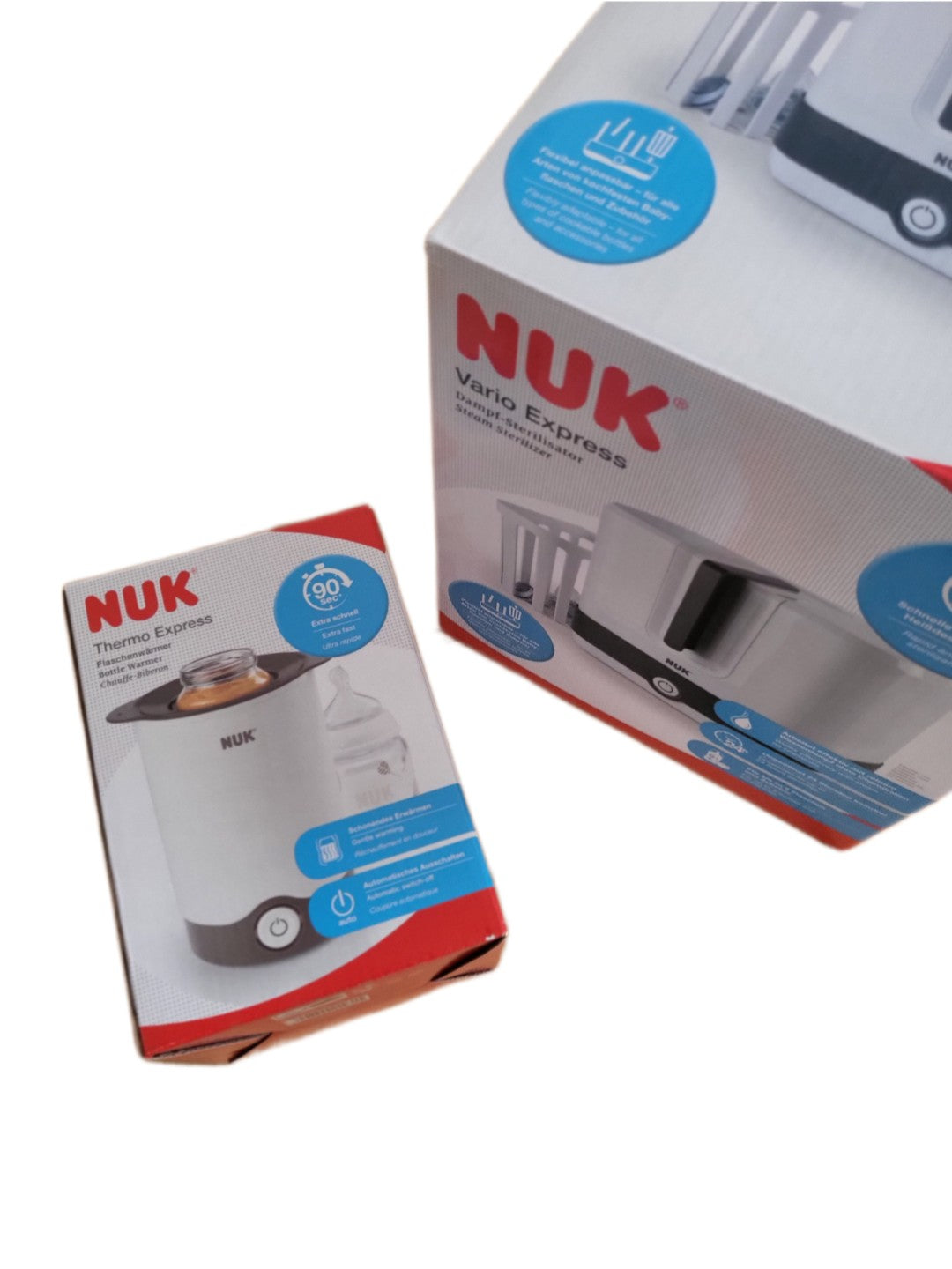 Set NUK Dampf Sterilisator + Flascherwärmer