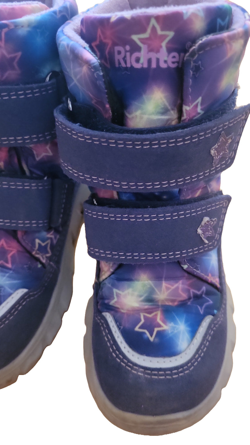 Richter Winterstiefel Gr 26 Blau Lila Sterne Mädchen Sympatex Boots