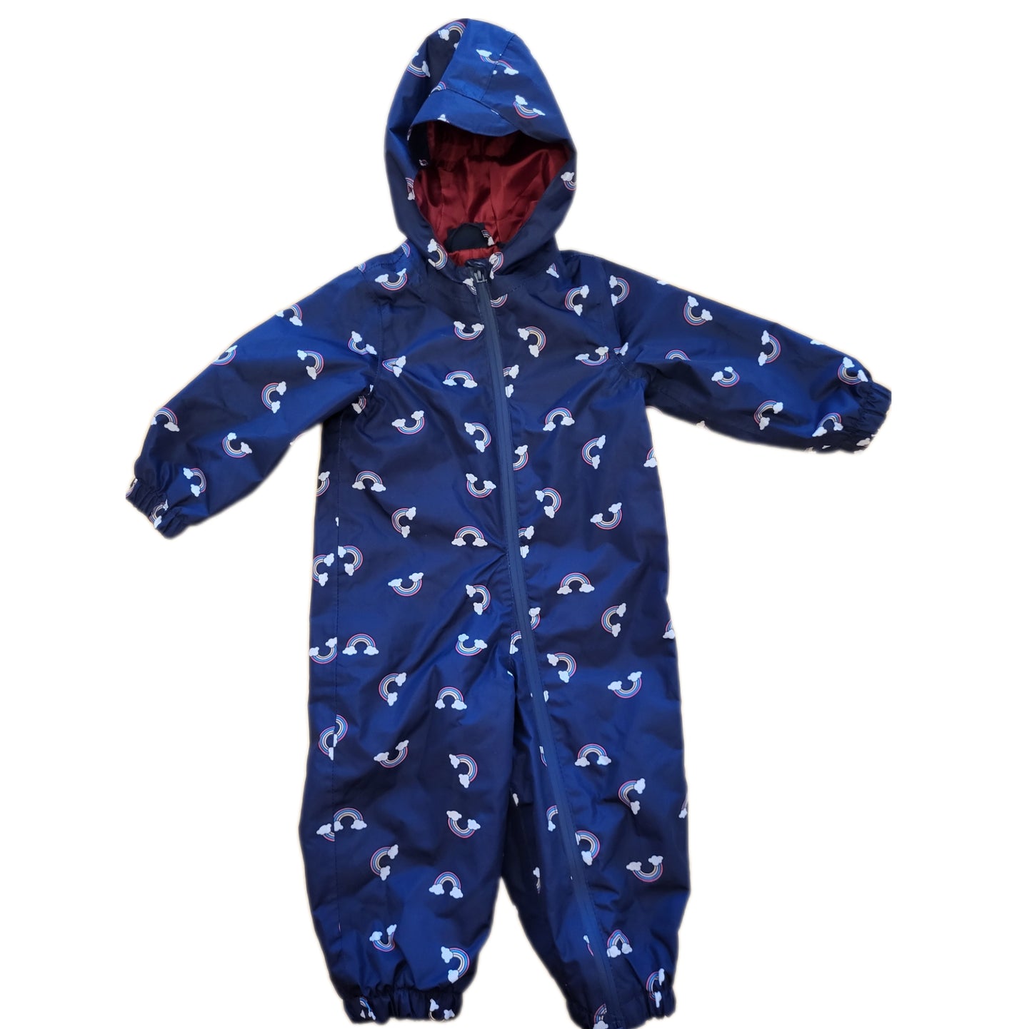 Regenoverall mit Regenbogen Print Gr. 86