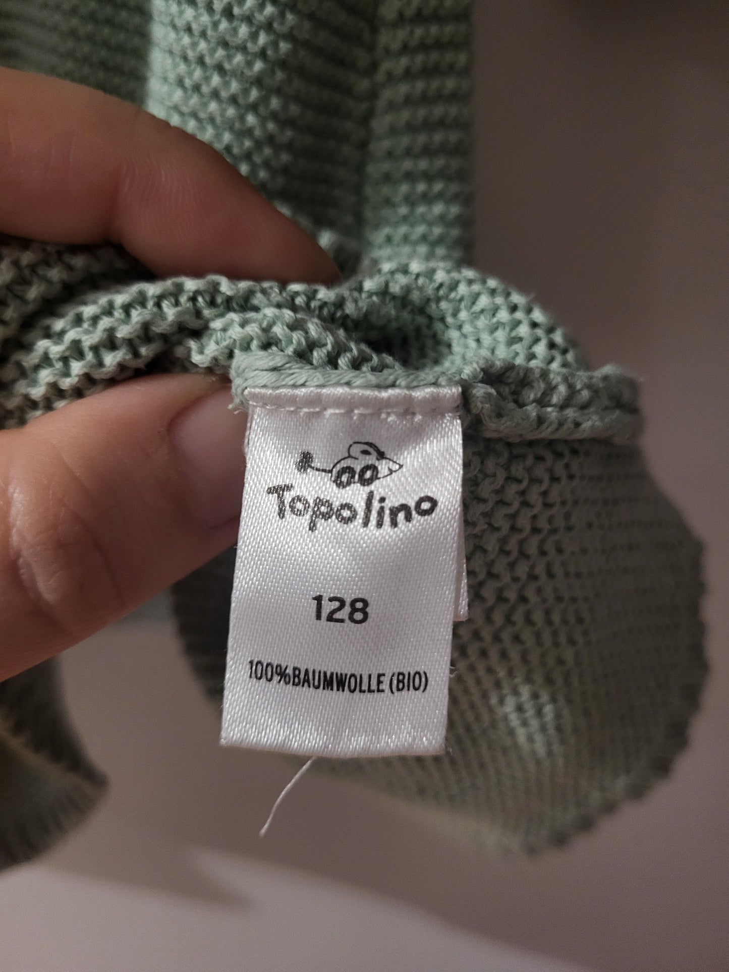 Topolino Mädchen Strickkleid mit Reh-Applikation - Größe 128