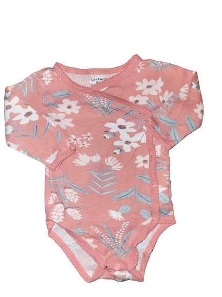Body langarm mit Blumen Print Gr. 68