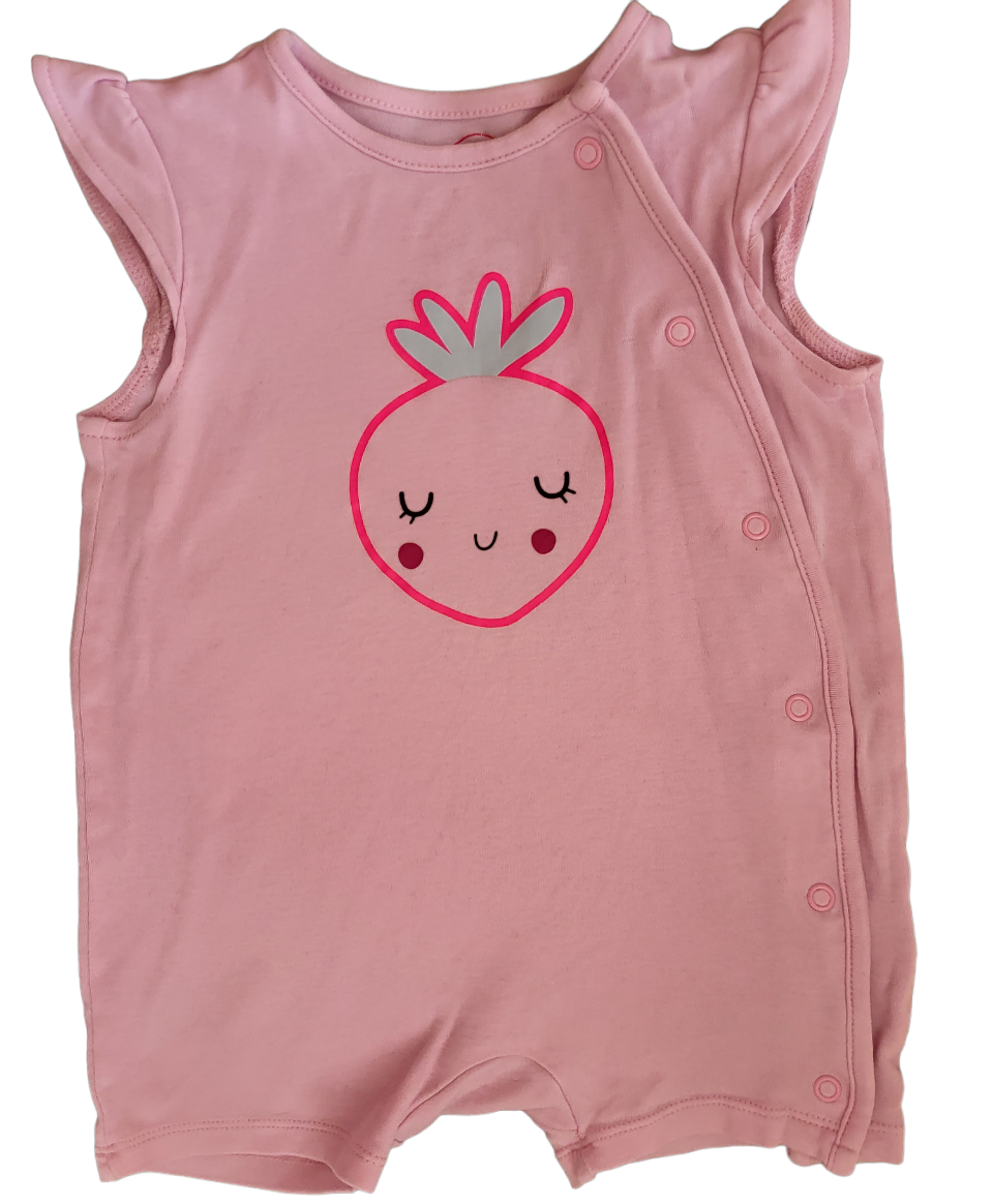 Baby Jump Suit Gr. 74 Erdbeere