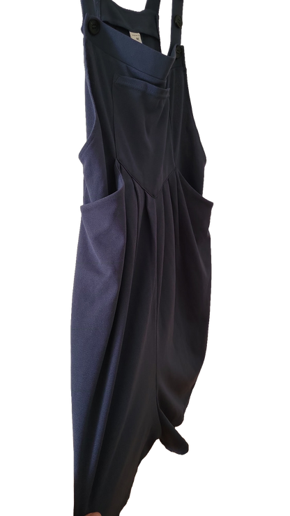 Halara Latzhose Jumpsuit blau kurz mit Taschen  - Größe M - Neu mit Etikett