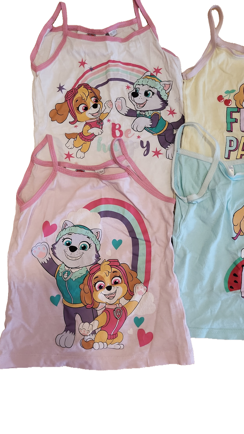 Paw Patrol Unterhemden 98/104 Multi 4er-Pack Skye Everest Spaghettiträger