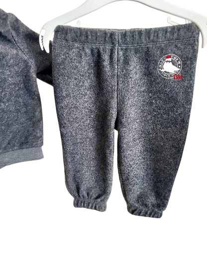 Original Marines Baby Fleece Set - Graue Jacke mit Hose, Weihnachtsdesign Gr 62 - 68
