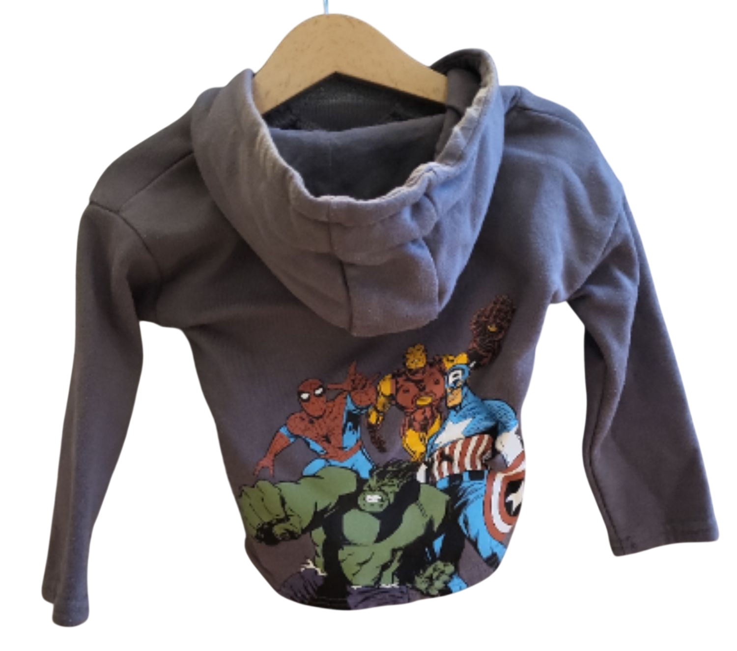 Marvel Superhelden Kapuzenpullover für Kleinkinder - Grau, Größe 12-18M/80cm
