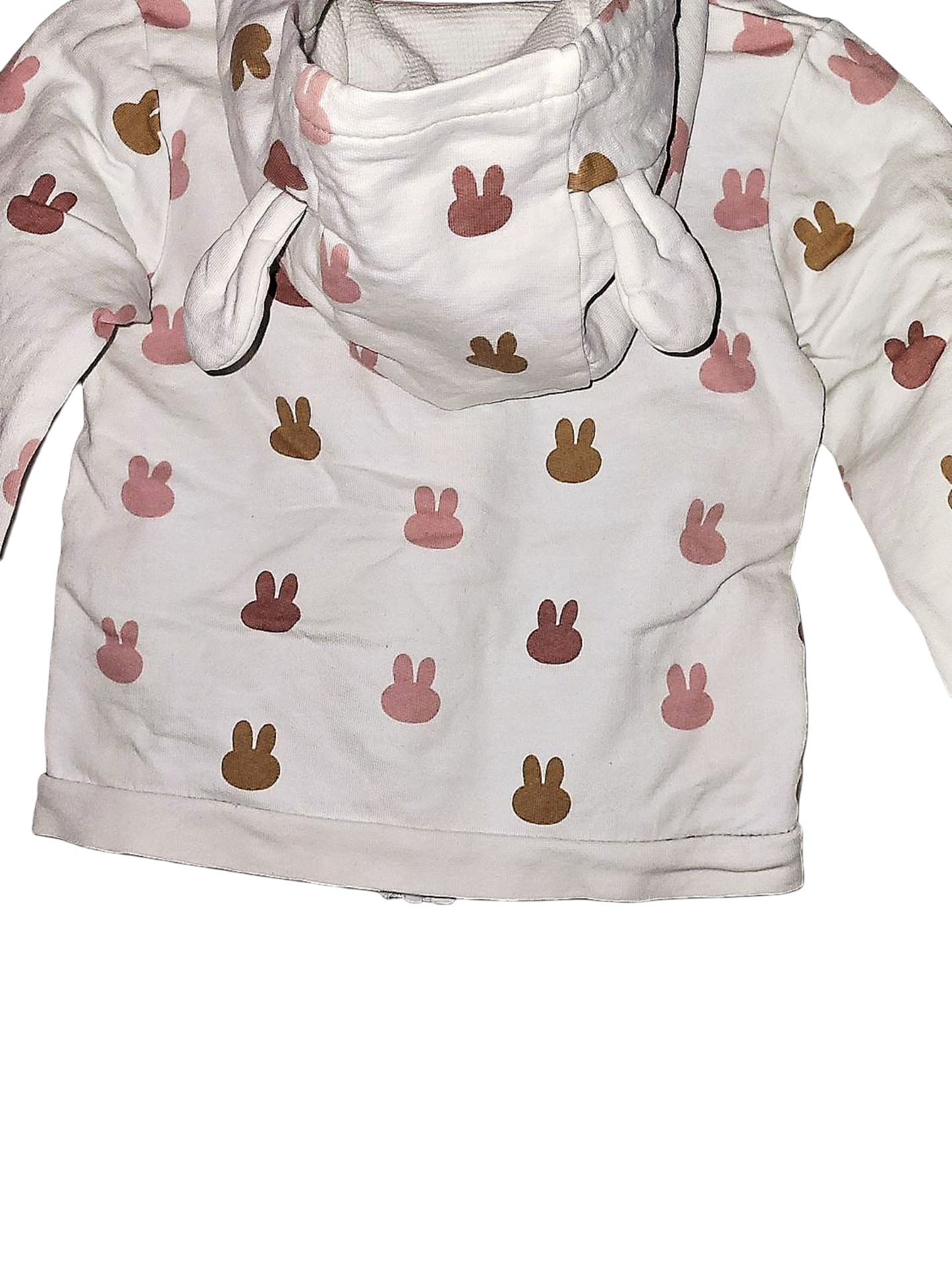 Miffy Baby Jacke mit Kapuze - Weiß mit Hasen-Muster von C&A