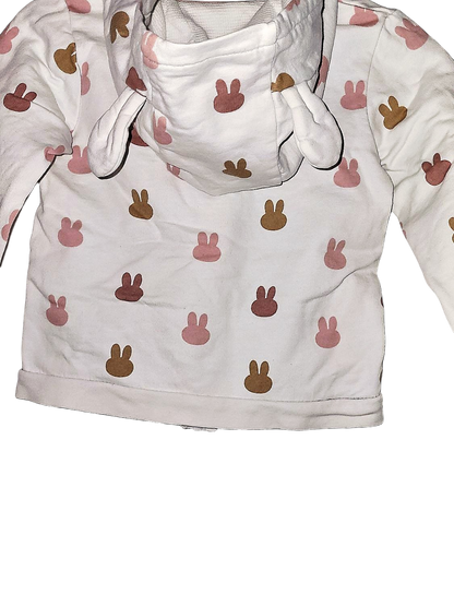 Miffy Baby Jacke mit Kapuze - Weiß mit Hasen-Muster von C&A