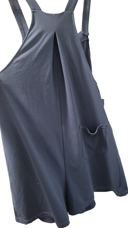 Halara Latzhose Jumpsuit blau kurz mit Taschen  - Größe M - Neu mit Etikett