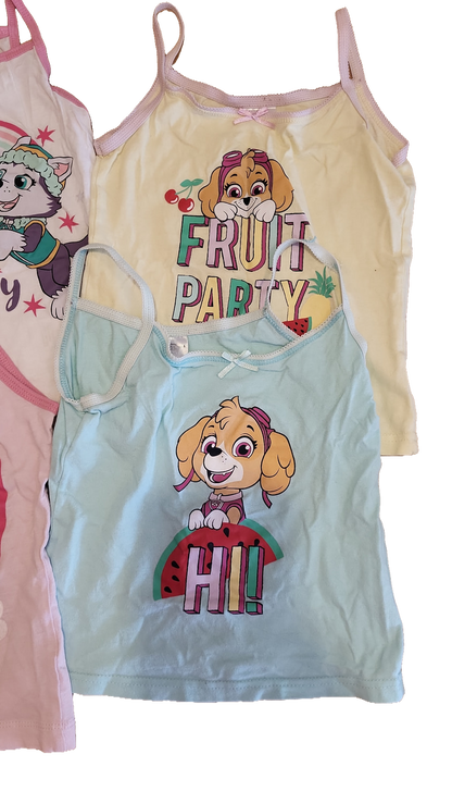 Paw Patrol Unterhemden 98/104 Multi 4er-Pack Skye Everest Spaghettiträger