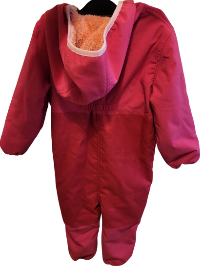Mädchen Schneeanzug mit Plüschfutter von Outdoor Girls Club, Pink
