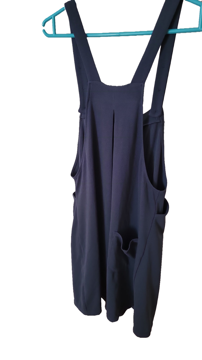 Halara Latzhose Jumpsuit blau kurz mit Taschen  - Größe M - Neu mit Etikett