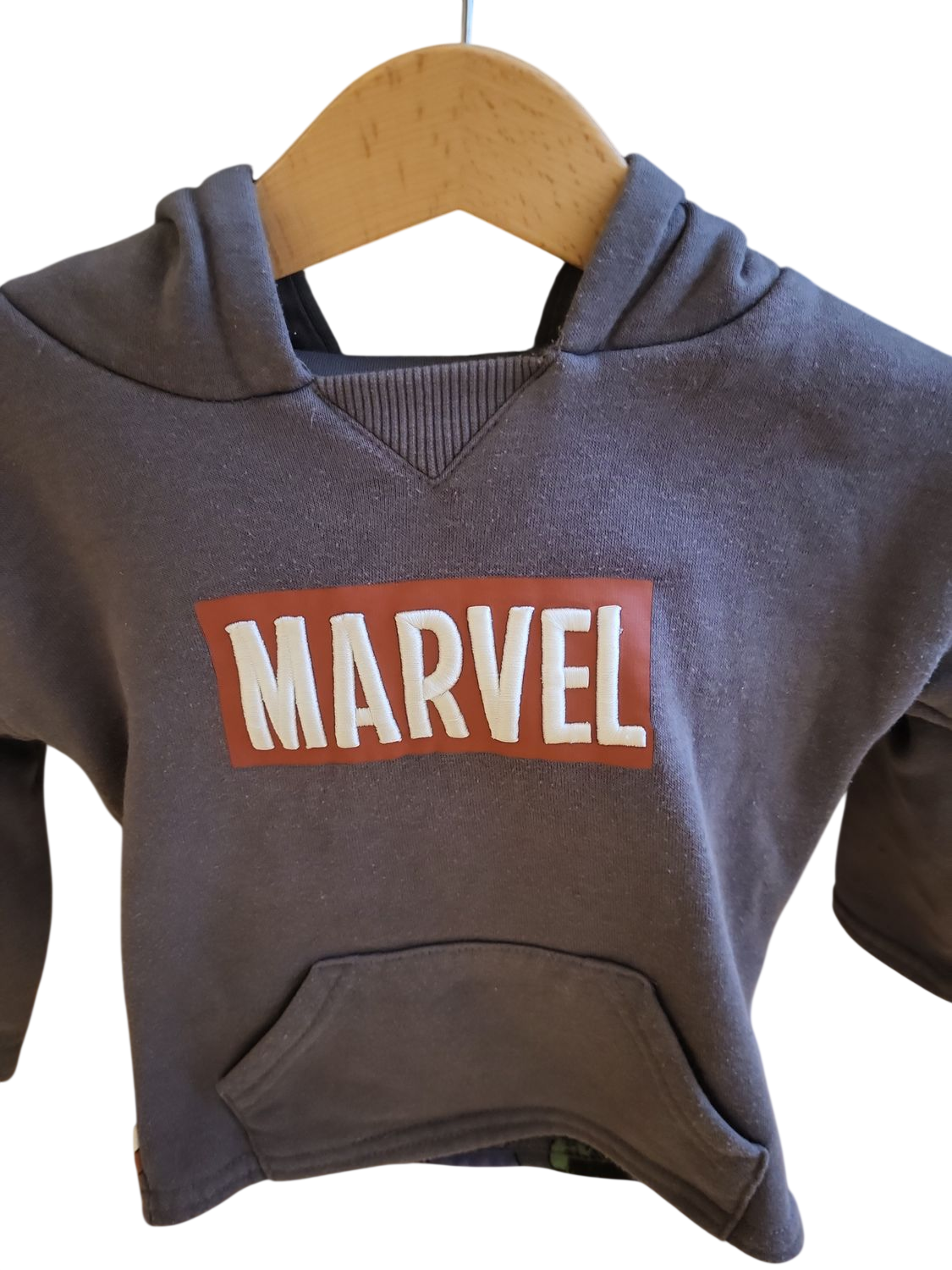 Marvel Superhelden Kapuzenpullover für Kleinkinder - Grau, Größe 12-18M/80cm