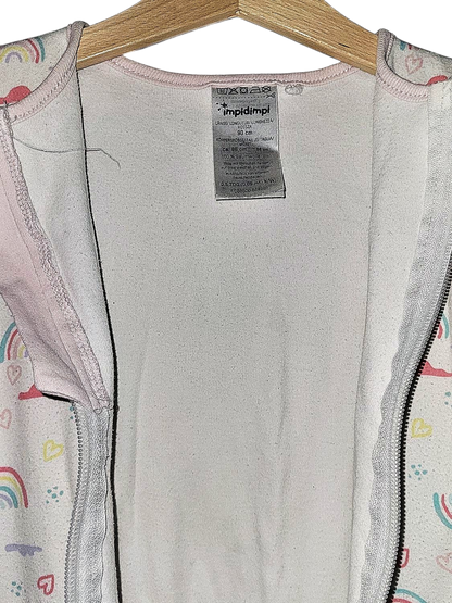 Impidimpi Baby Schlafsack mit Regenbogen-Muster Größe 80 cm