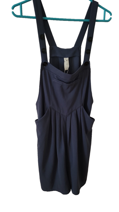 Halara Latzhose Jumpsuit blau kurz mit Taschen  - Größe M - Neu mit Etikett
