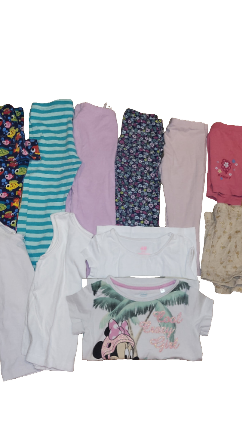 H&M Kleiderpaket 98-104 Multi Set Mädchen Leggings Shirts Minnie Mouse
