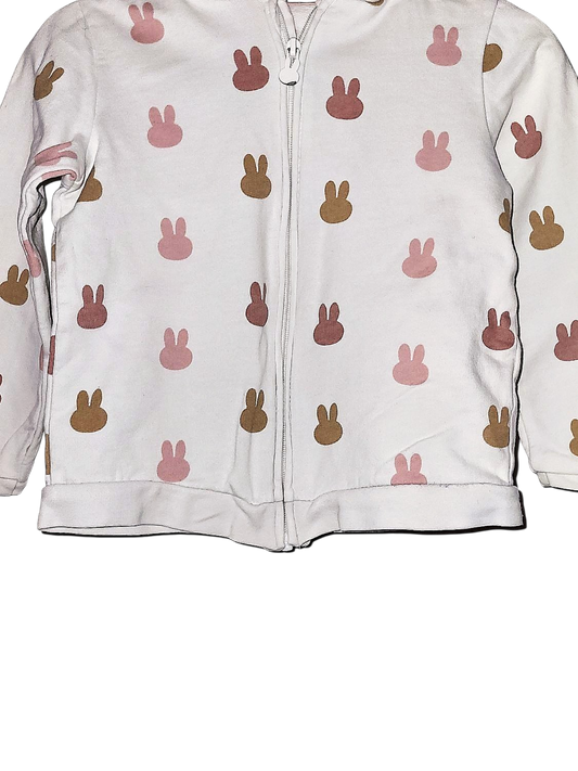 Miffy Baby Jacke mit Kapuze - Weiß mit Hasen-Muster von C&A