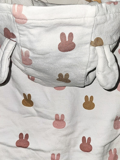 Miffy Baby Jacke mit Kapuze - Weiß mit Hasen-Muster von C&A
