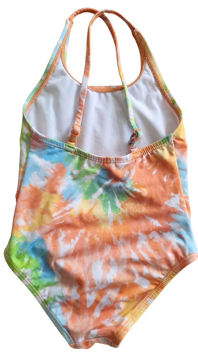 Badeanzug Einteiler Multi Batik Tie-Dye 86/92 Crossback Sommer