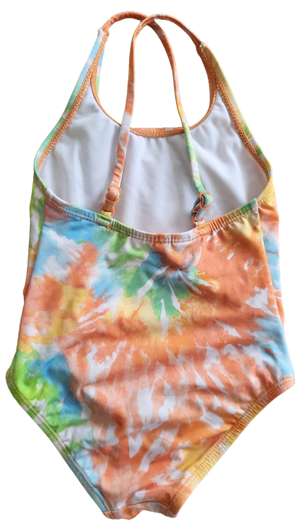 Badeanzug Einteiler Multi Batik Tie-Dye 86/92 Crossback Sommer