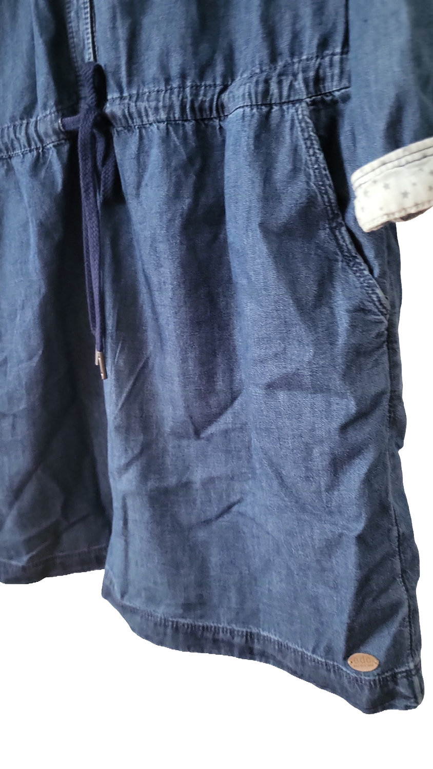 EDC by Esprit Jeanskleid mit Stickerei – Größe 38