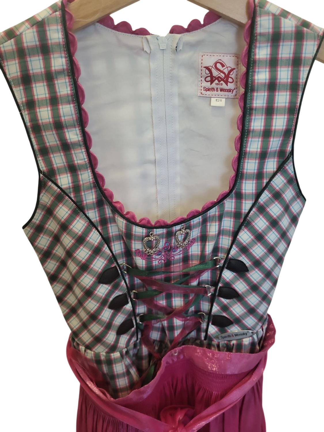 Spieth & Wensky Dirndl-Set mit Bluse - Größe 128