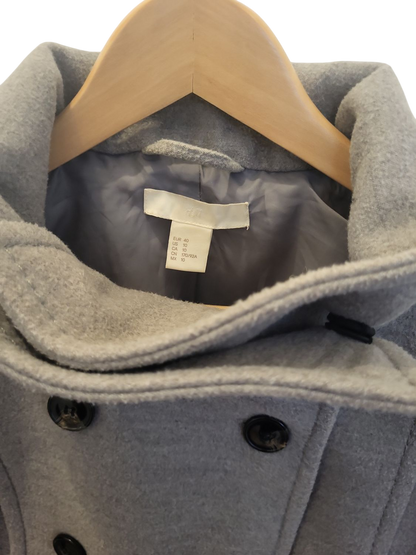 Grauer Kurzmantel mit Doppel Knopfreihe 40