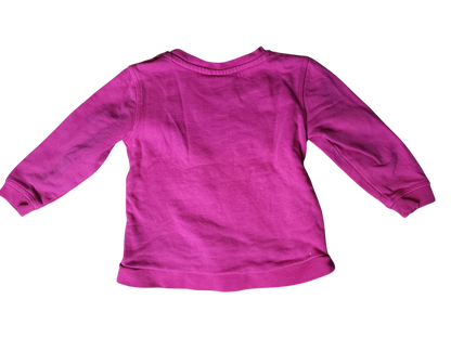 Liegelind Langarmshirt mit Herzmotiv für Mädchen, Größe 92, Pink