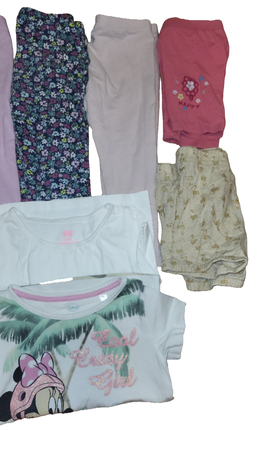 H&M Kleiderpaket 98-104 Multi Set Mädchen Leggings Shirts Minnie Mouse