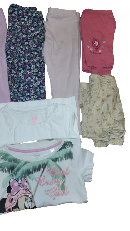 H&M Kleiderpaket 98-104 Multi Set Mädchen Leggings Shirts Minnie Mouse