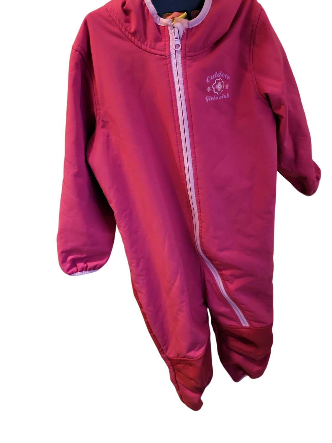 Mädchen Schneeanzug mit Plüschfutter von Outdoor Girls Club, Pink