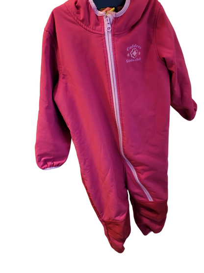 Mädchen Schneeanzug mit Plüschfutter von Outdoor Girls Club, Pink