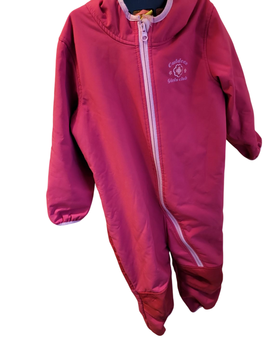 Mädchen Schneeanzug mit Plüschfutter von Outdoor Girls Club, Pink