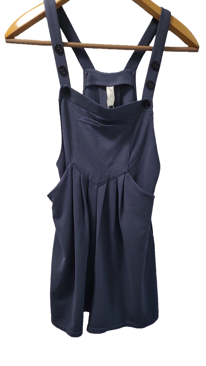 Halara Latzhose Jumpsuit blau kurz mit Taschen  - Größe M - Neu mit Etikett