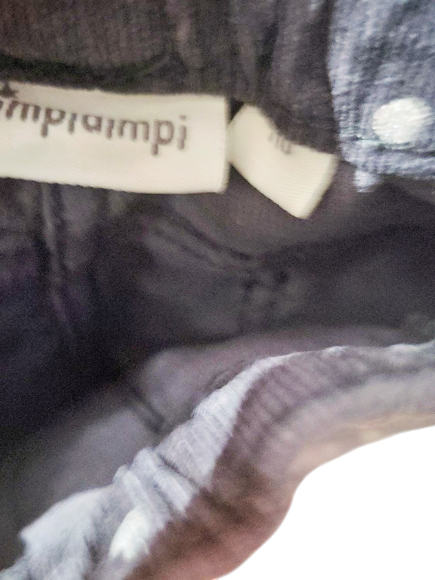 Schwarze Cordhose mit weißen Punkten - Damenmode