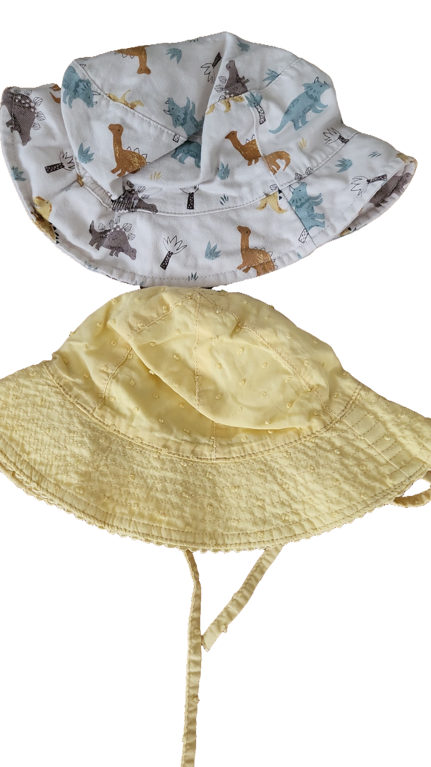 H&M C&A Sonnenhut Set 74/80 Multi Dino Gelb Baby Sommer