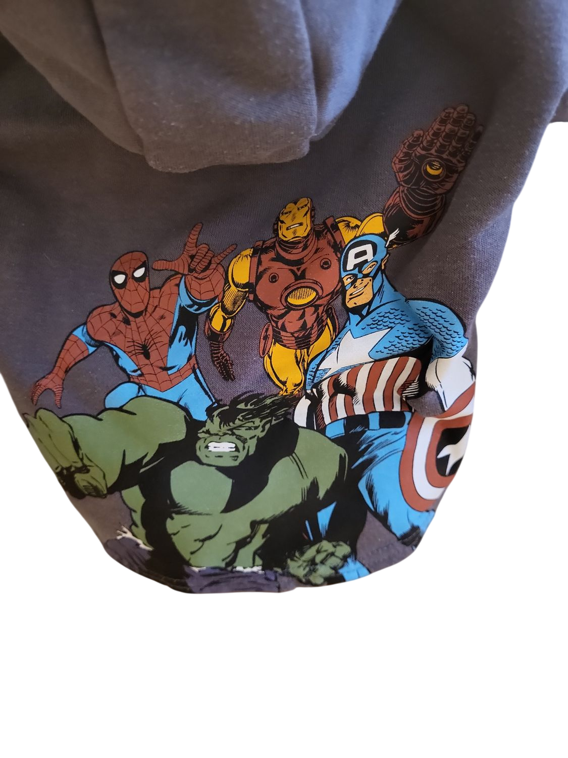 Marvel Superhelden Kapuzenpullover für Kleinkinder - Grau, Größe 12-18M/80cm