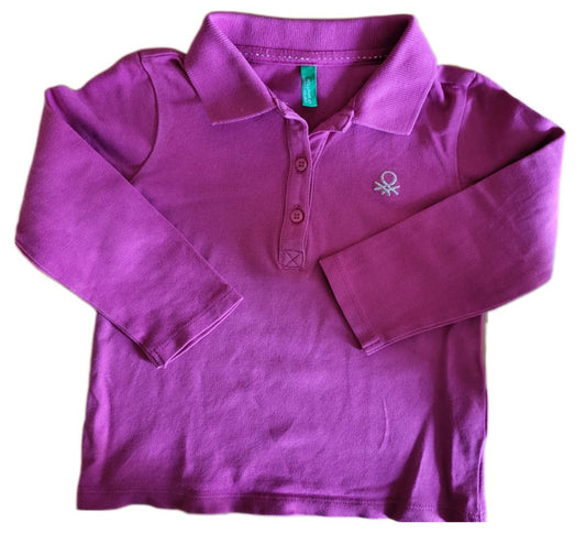 Benetton Polo langarm Gr. 90