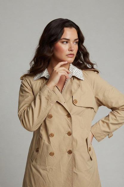 Apanage Trenchcoat, Beige, Größe 38/40
