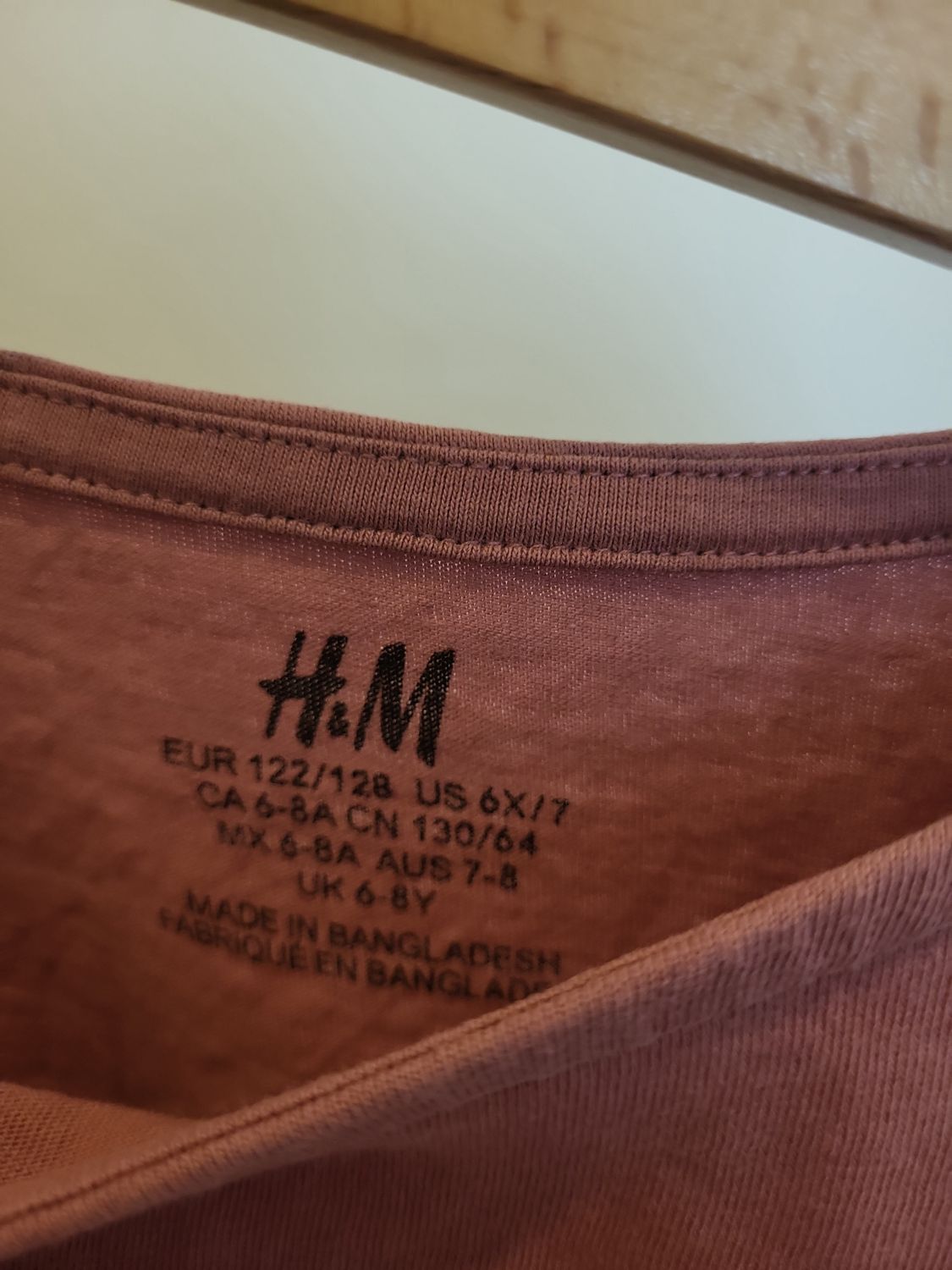 H&M Kleider Set 122/128 - Braun mit Punkten & Rosa