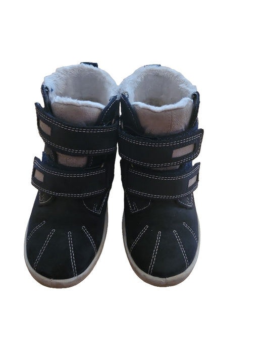 Winterstiefel Kinder Navy Blau Gefüttert Klettverschluss Schneestiefel 26/27