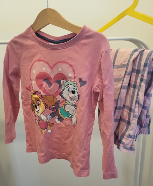 Set PAW Patrol 98-104 Rosa Skye Everest Aufdruck