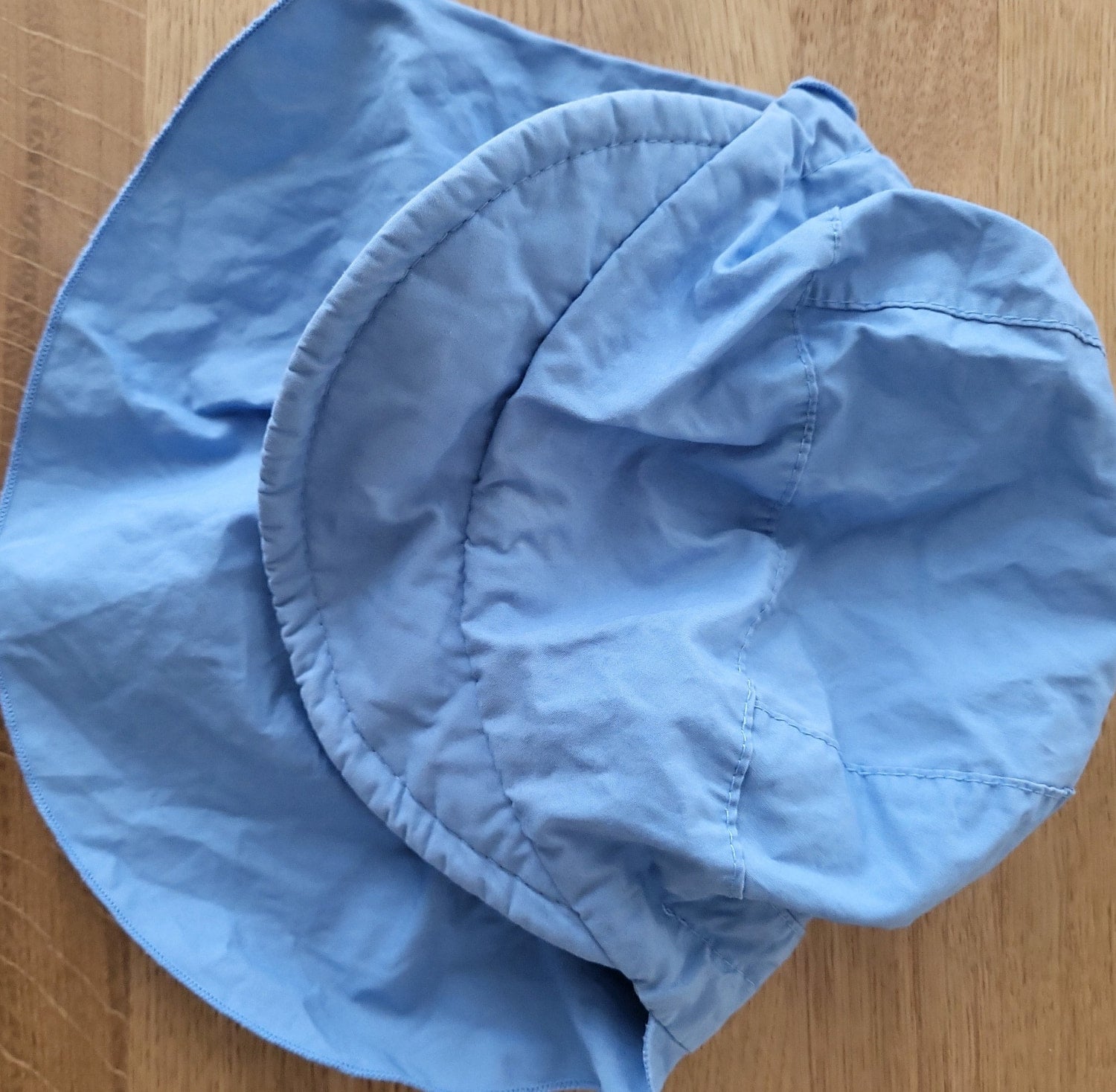 Schirmkappe Sonnenkappe Nackenschutz Sterntaler Gr. 55 Hellblau Kinder Sommerhut Baumwolle 3-4 Jahre