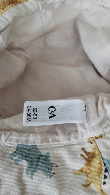 H&M C&A Sonnenhut Set 74/80 Multi Dino Gelb Baby Sommer