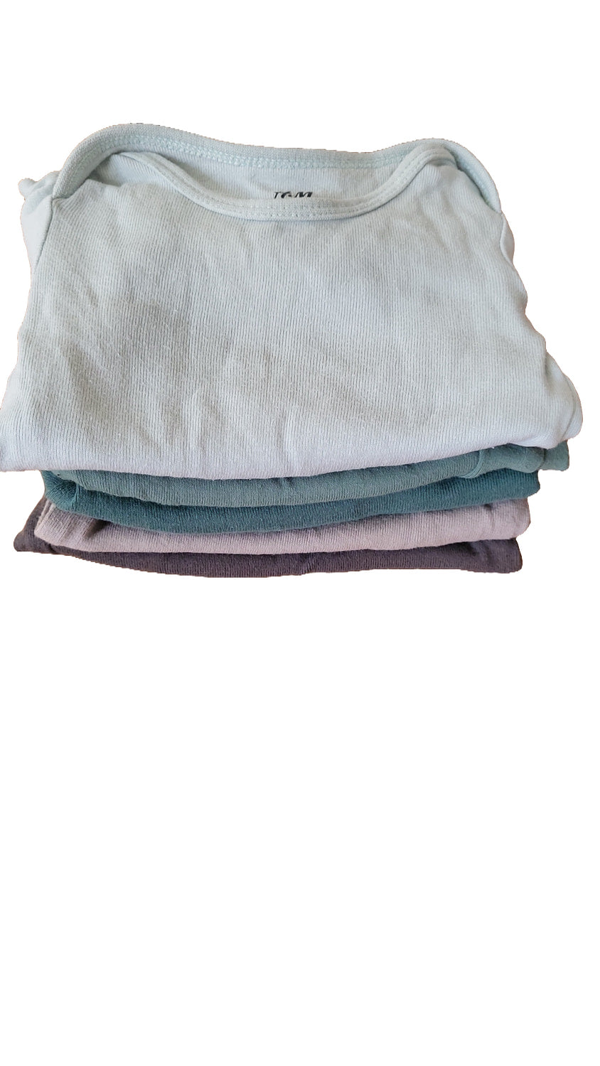 H&M Baby Body Set 56 Mehrfarbig Bio-Baumwolle Langarm 5er Pack