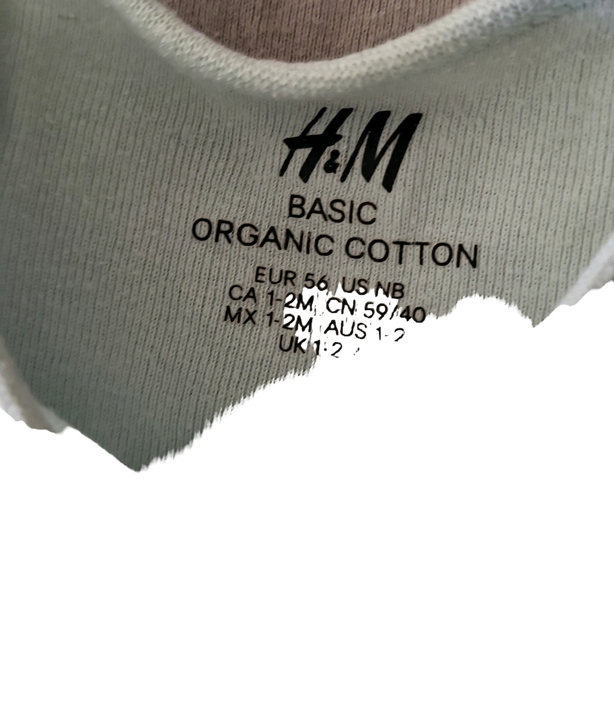 H&M Baby Body Set 56 Mehrfarbig Bio-Baumwolle Langarm 5er Pack