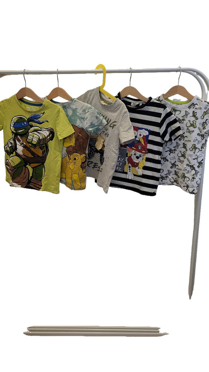 H&M T-Shirt Set 98-104 Multi Ninja Turtles Lion King Paw Patrol